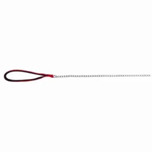 TRIXIE GUNZ CATENA C/MANIGLIA ROSSO 1 MT./3 MM.