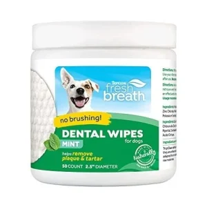 Tropiclean Fresh Breath DENTAL WIPES