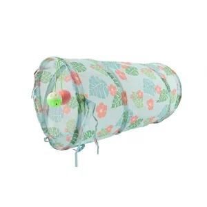 Tunnel per gatti con campanello e gioco sospeso
