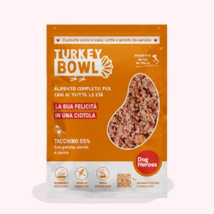 TURKEY BOWL | 12 PACK – CIBO FRESCO SURGELATO – 55% DI CARNE E VERDURE