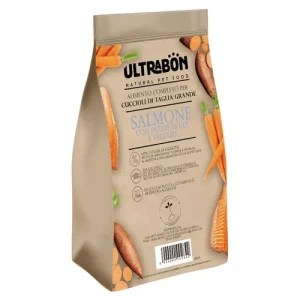 Ultrabon Cibo Per Cani Puppy Di Taglia Grande Gusto Salmone Con Patate E Verdure