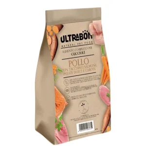 Ultrabon Cibo Per Cani Puppy Gusto Pollo Tacchino Salmone