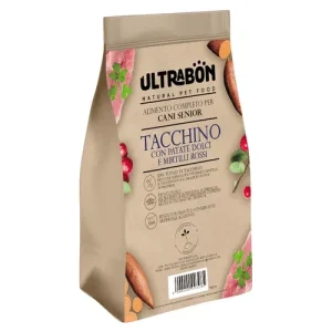 Ultrabon Cibo Per Cani Senior Gusto Tacchino Con Patate E Mirtilli