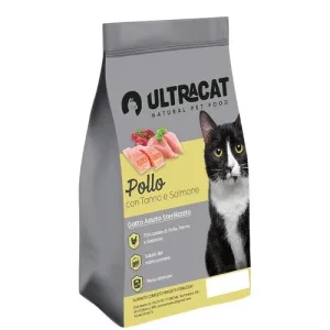 Ultracat Gatto Adulto Sterilizzato Pollo con Tonno e Salmone