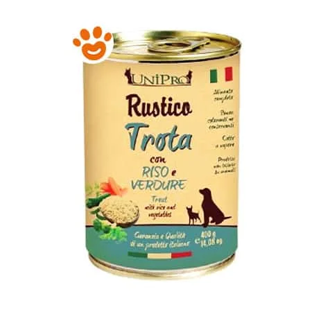 Unipro Dog Rustico Trota Riso e Verdure