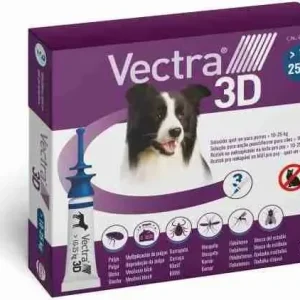 VECTRA 3 D ANTIPARASSITARIO CANE 10-25 KG TAGLIA MEDIO GRANDE 3 PIPETTE