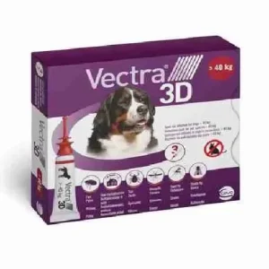 VECTRA 3 D ANTIPARASSITARIO CANE 40+ KG TAGLIA GIGANTE 3 PIPETTE