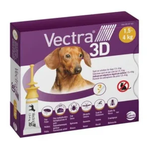 Vectra 3D Antiparassitario Spot On Per Cani 1,5-4Kg 3 Pipette