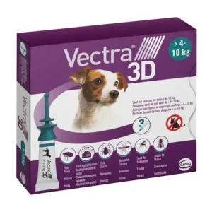 Vectra 3D Antiparassitario Spot On Per Cani 4-10Kg 3 Pipette