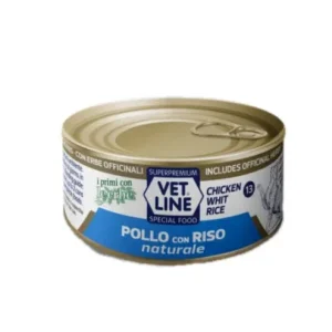 Vet Line Pollo Con Riso Naturale Umido Gatto In Acqua Di Cottura 70gr