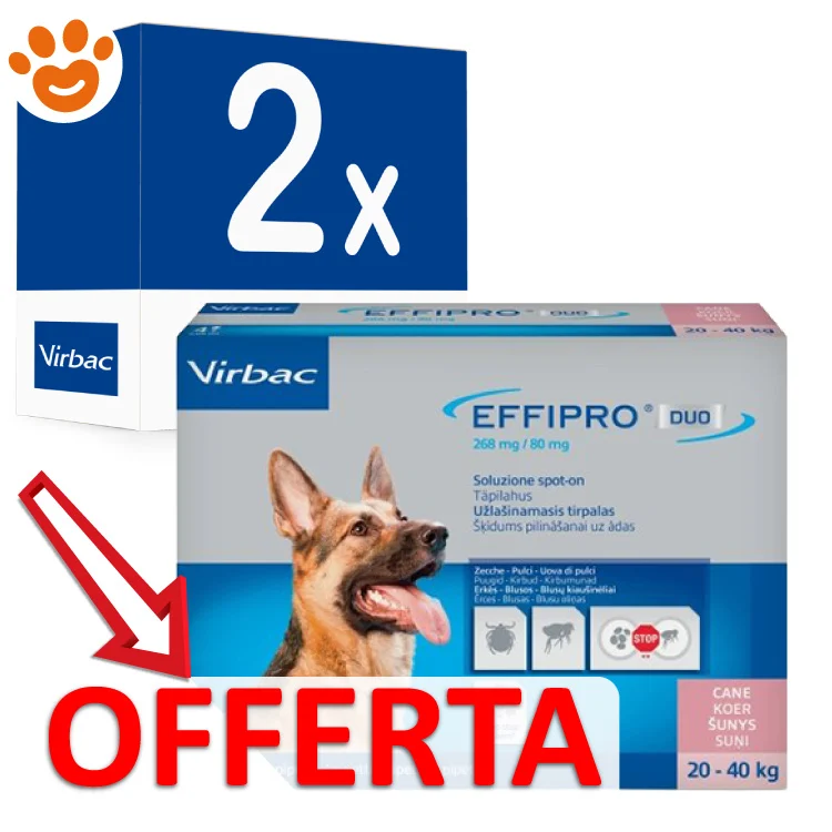 Virbac Dog Effipro Duo Spot-On (20-40Kg) - Image 2