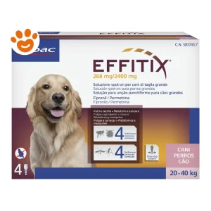 Virbac Dog EFFITIX Spot-On Cani di Taglia Grande (20-40kg)