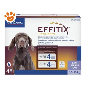 Virbac Dog EFFITIX Spot-On Cani di Taglia Media (10-20kg)