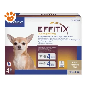 Virbac Dog EFFITIX Spot-On Cani di Taglia Toy (1,5-4kg)