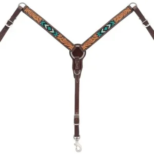 Weaver Leather Turquoise Beaded Pony Breastcollar