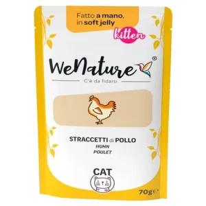 WENATURE Soft Jelly Pouch Kitten Straccetti di Pollo 70gr