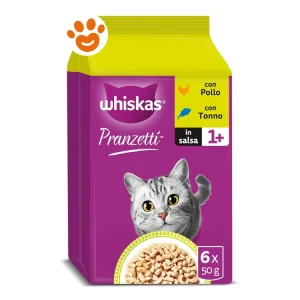 Whiskas Cat Pranzetti In Salsa Pollo & Tonno 1+