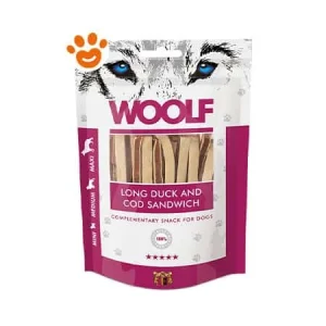 Woolf Dog Snack Lungo Sandwich di Anatra e Merluzzo