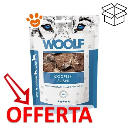 Woolf Dog Snack Sushi di Merluzzo - Image 2