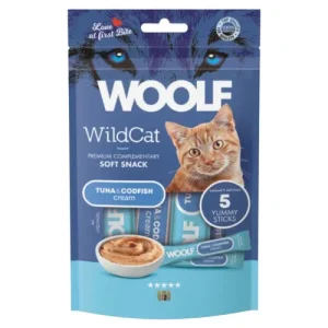 WOOLF Snack Gatto Soft Cream Tonno e Merluzzo 70gr