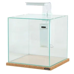 Zolux Betta Kub Bianco 15L – Nano Acquario di Design con LED Touch e Filtro Integrato
