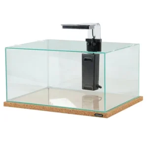 Zolux Betta Rek Nero 23 L – Acquario Panoramico Completo con LED Touch e Filtro Professionale