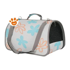 Zolux Cat Cesta Trasp Flower Grigio