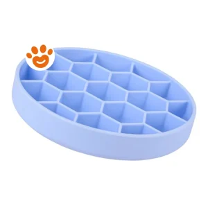 Zolux Dog Ciotola Antigoloso Silicone Ventosa Blu