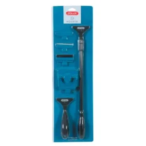 Zolux Set Raschietto Telescopico 50-70 cm – Kit Completo 6 in 1 per Pulizia Vetro e Acrilico